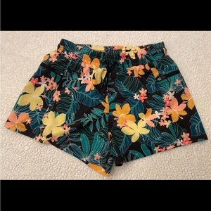 ‘StretchTech’ Swim Beach Shorts Quick Dry Floral Hawaiin Juniors XL 14/16